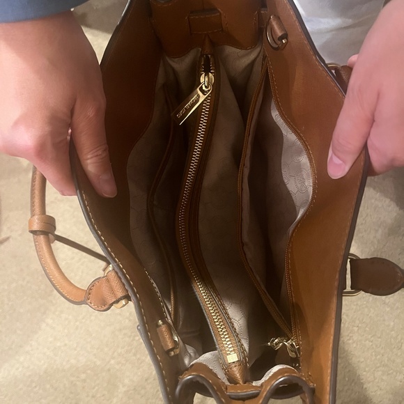 Michael Kors Brown Saffiano Leather Dillon Tote - Picture 7 of 7